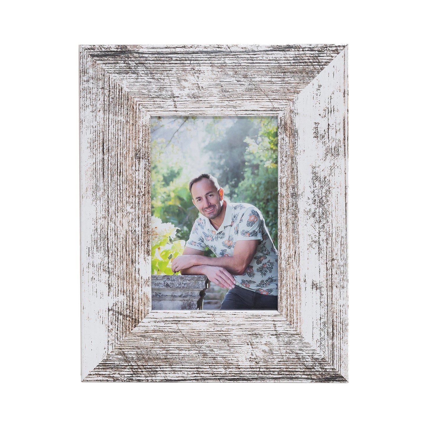 Photo Frame with your picture!- 13x18cm - White Stressed