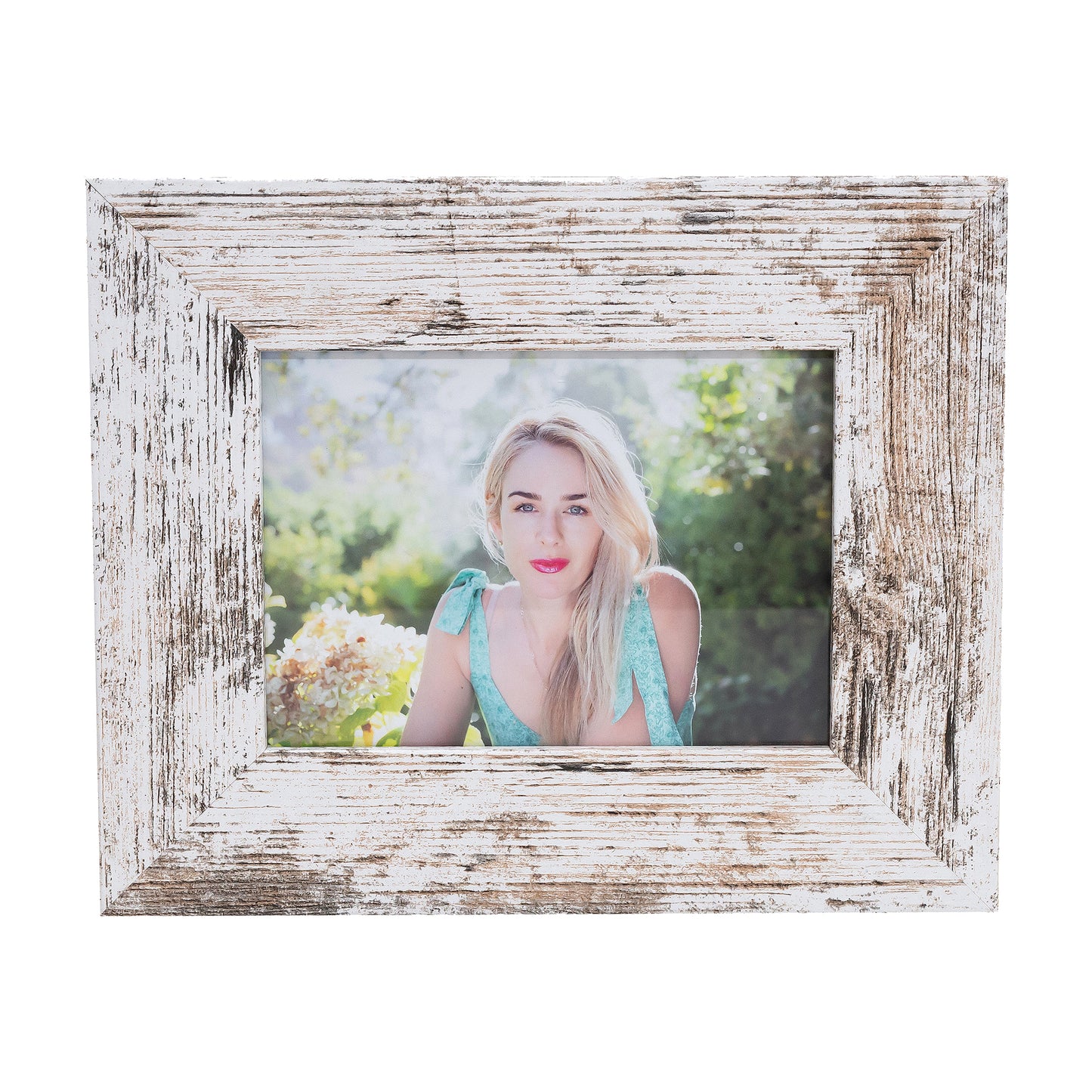 Photo Frame with your picture!- 10x15cm - White Stressed