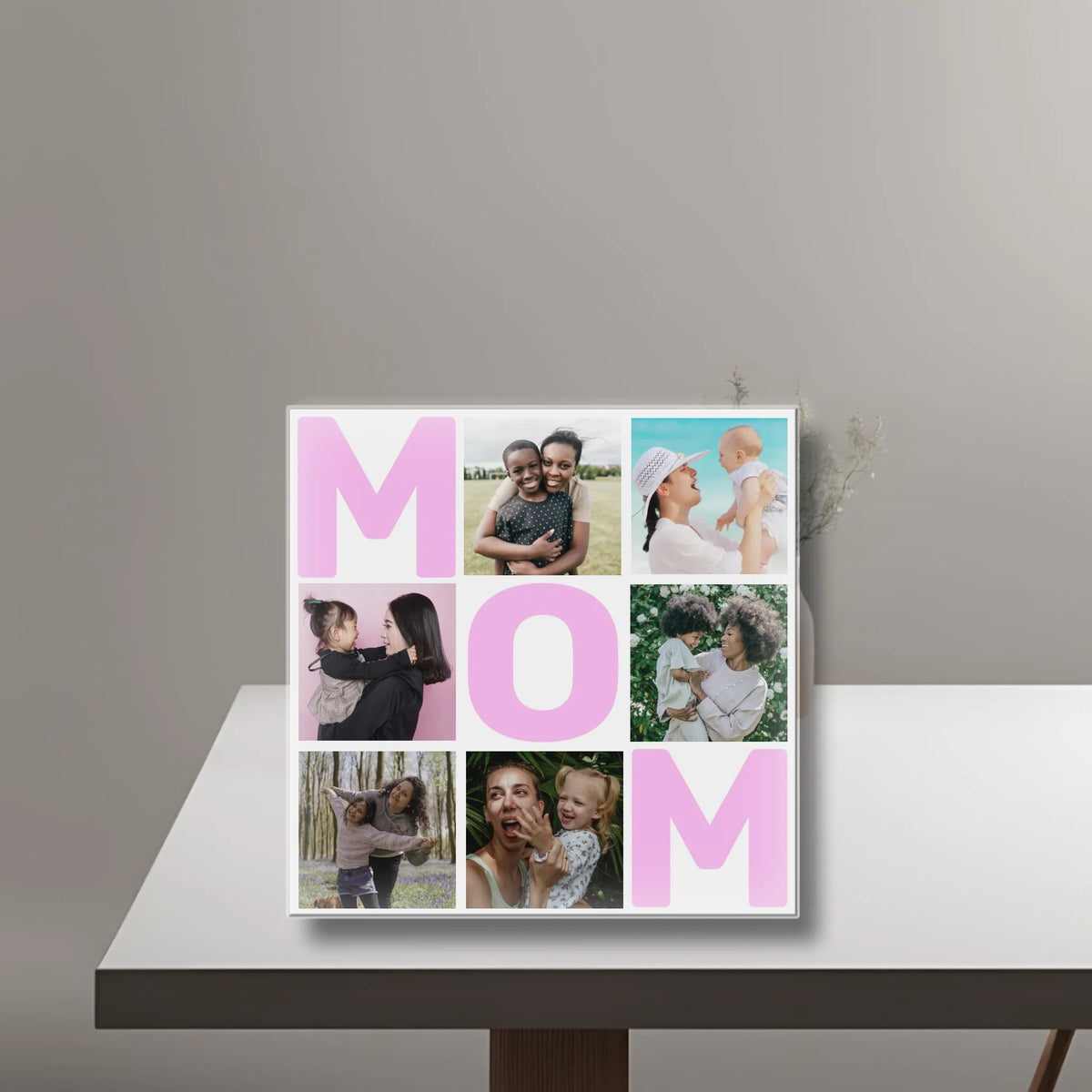 MOM - Acrylic Personalized Photo Blocks Collage UK TIB