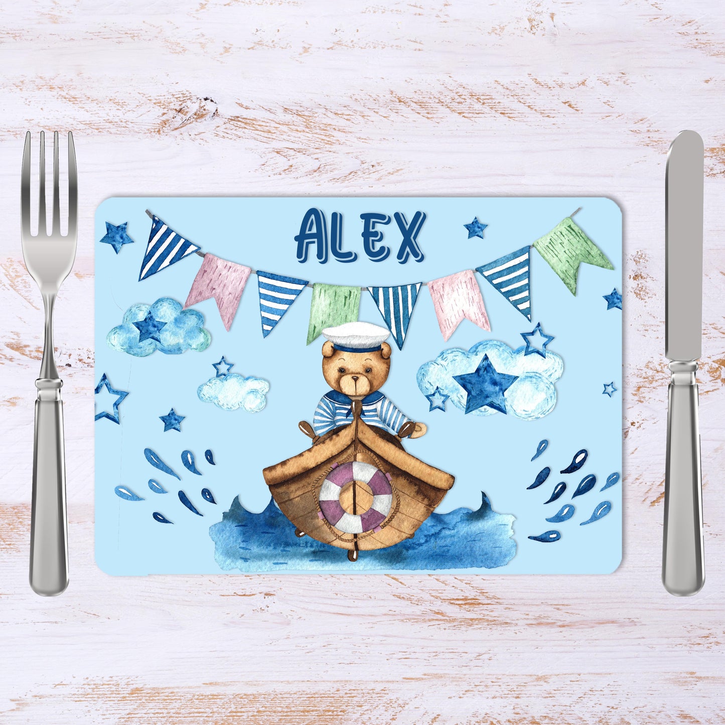 Personalised Placemat - Boys Theme (30X40CM)