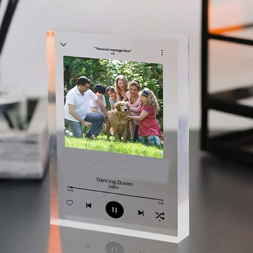 Acrylic Music Plaque - PREMIUM VERSION! (Thick & Freestanding)
