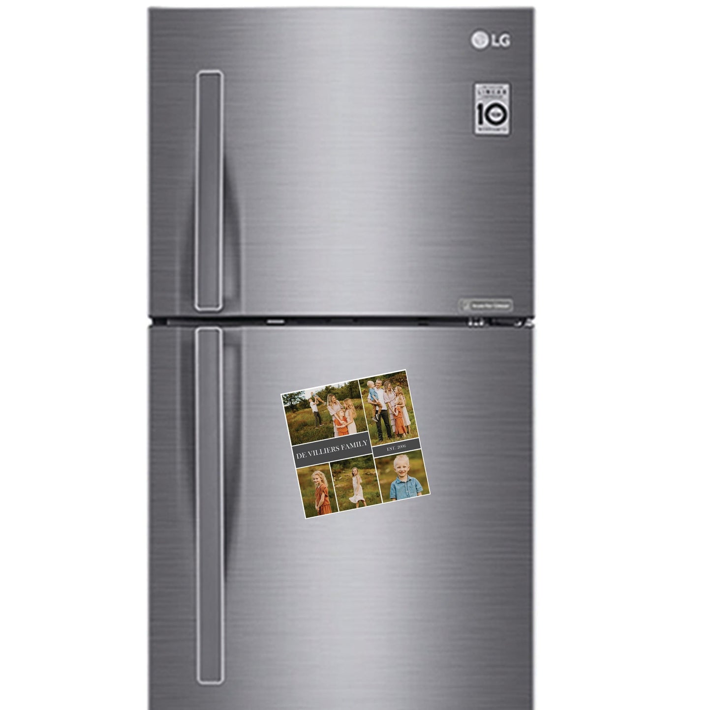 Photo Fridge Magnets "Home is Where the Heart is" Collage (Pack of 2)