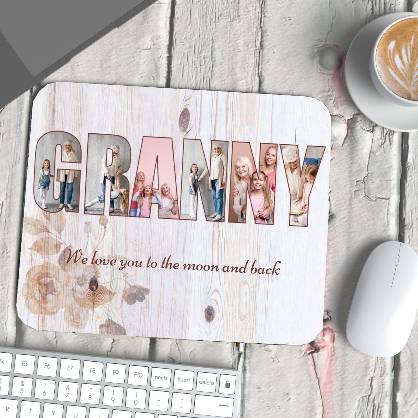 Granny Photo Collage on Acrylic, Mouse pad, Slate, Mug or Magnet