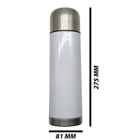 Personalised Thermal Flask | Double Wall Stainless Steel | 750ml | White