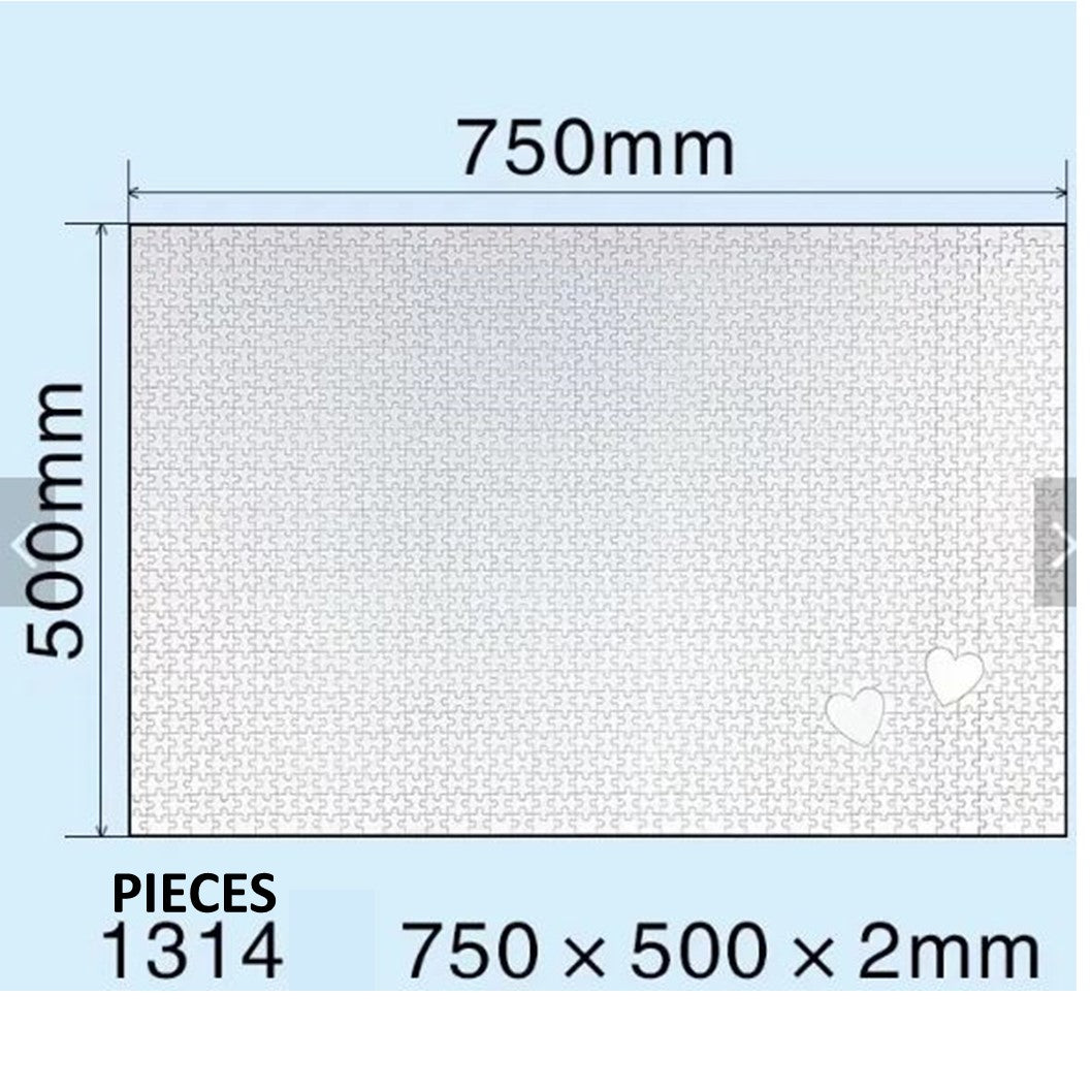 Large Custom Jigsaw Photo Puzzle -1314 PIECES with hearts! UK