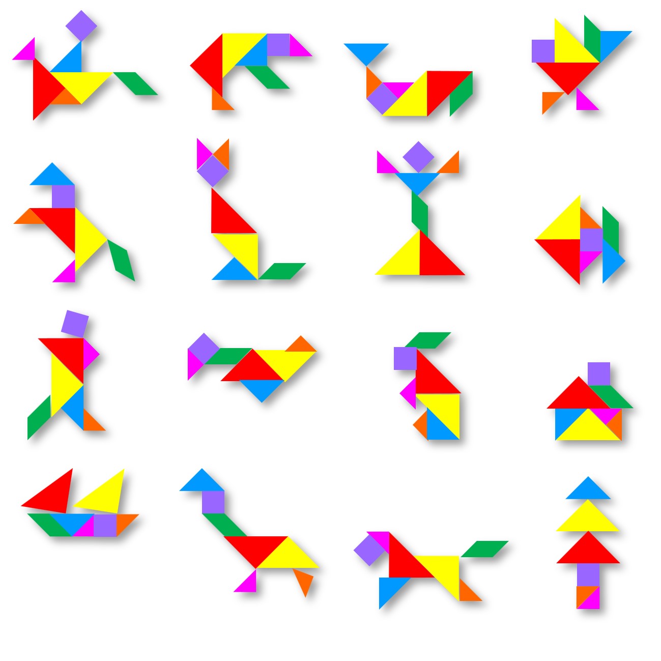 Magnetic Game (Tangram)