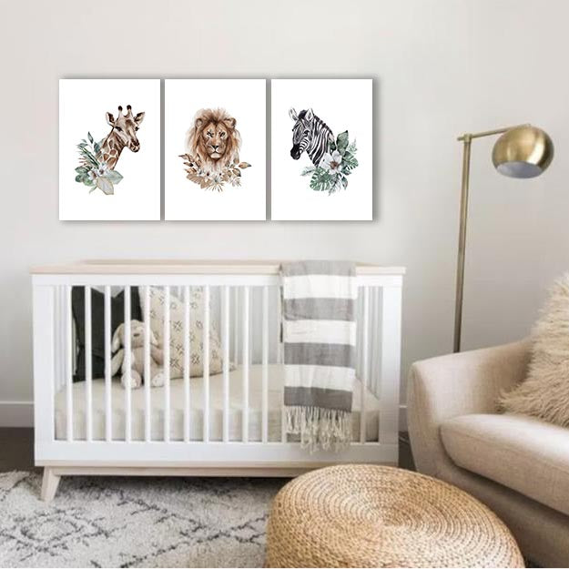 Unisex: Set of 3 - Wild Animal prints (2)