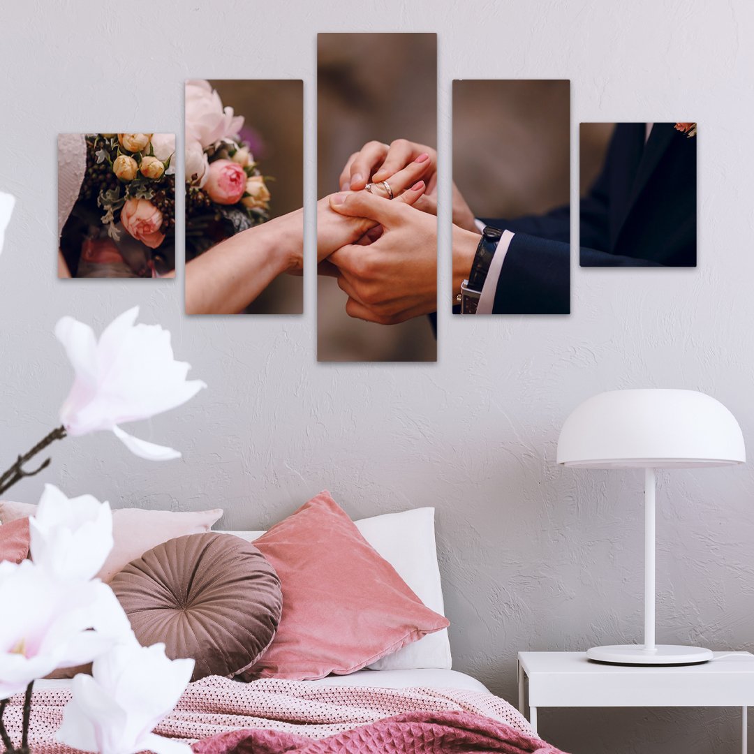 5 Piece Split Canvas Print Combo Custom Canvas JTcanvas