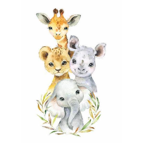 Baby Safari Animal Wall Art – Canvas &amp; More