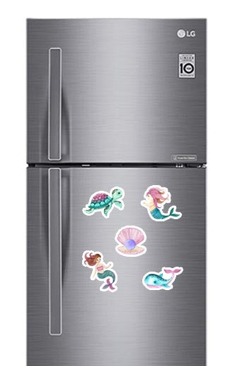 Mermaid Fridge Magnets - (5 PER PACK)