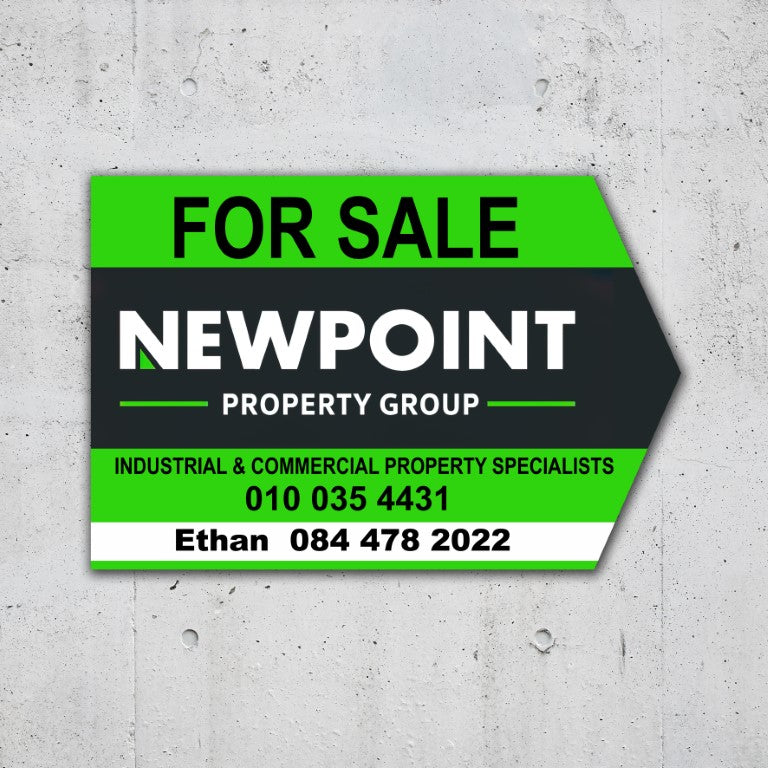 5mm Double Sided Correx Estate Agent Boards - 40x60cm - with directional Arrow