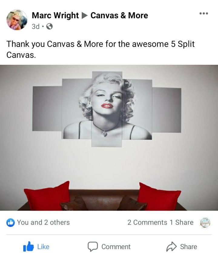 5 Piece Split Canvas Print Combo Custom Canvas JTcanvas