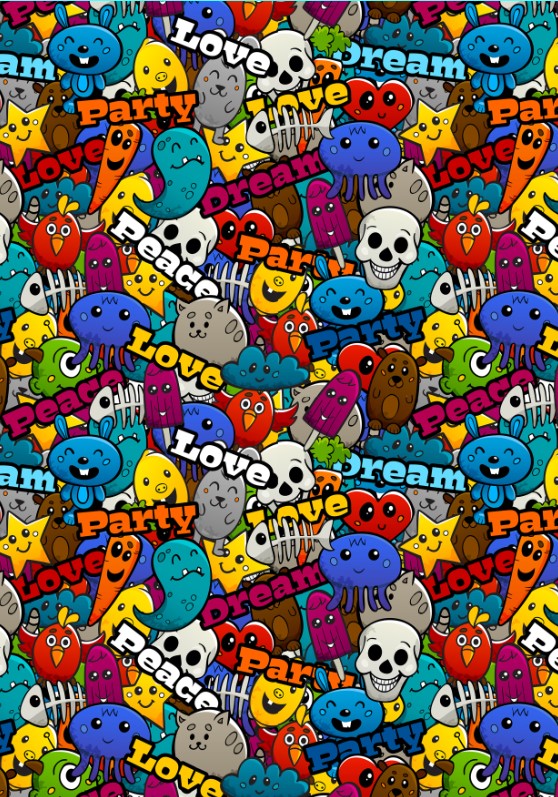 Teen Boys: Set of 1 - Graffiti Art (2)