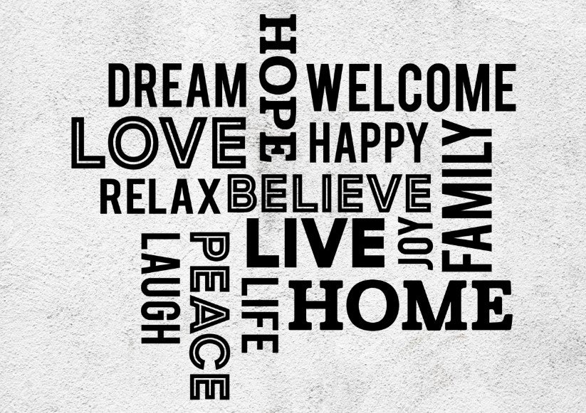 Wall Art Quote: Dream Love Home