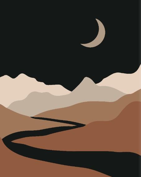 Abstract-Modern-Boho canvas dec Canvas & More