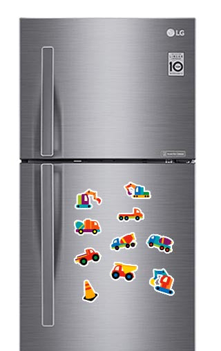 Construction (1) Photo Fridge Magnets - (10 PER PACK)