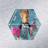 Hexagonal Photo Fridge Magnets - personalised (9 PER PACK) LARGE 10cm x 10cm (UK)