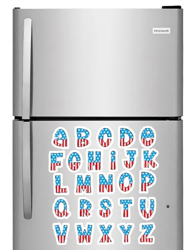 Captain America Alphabet Photo Fridge Magnets - (26 PER PACK)