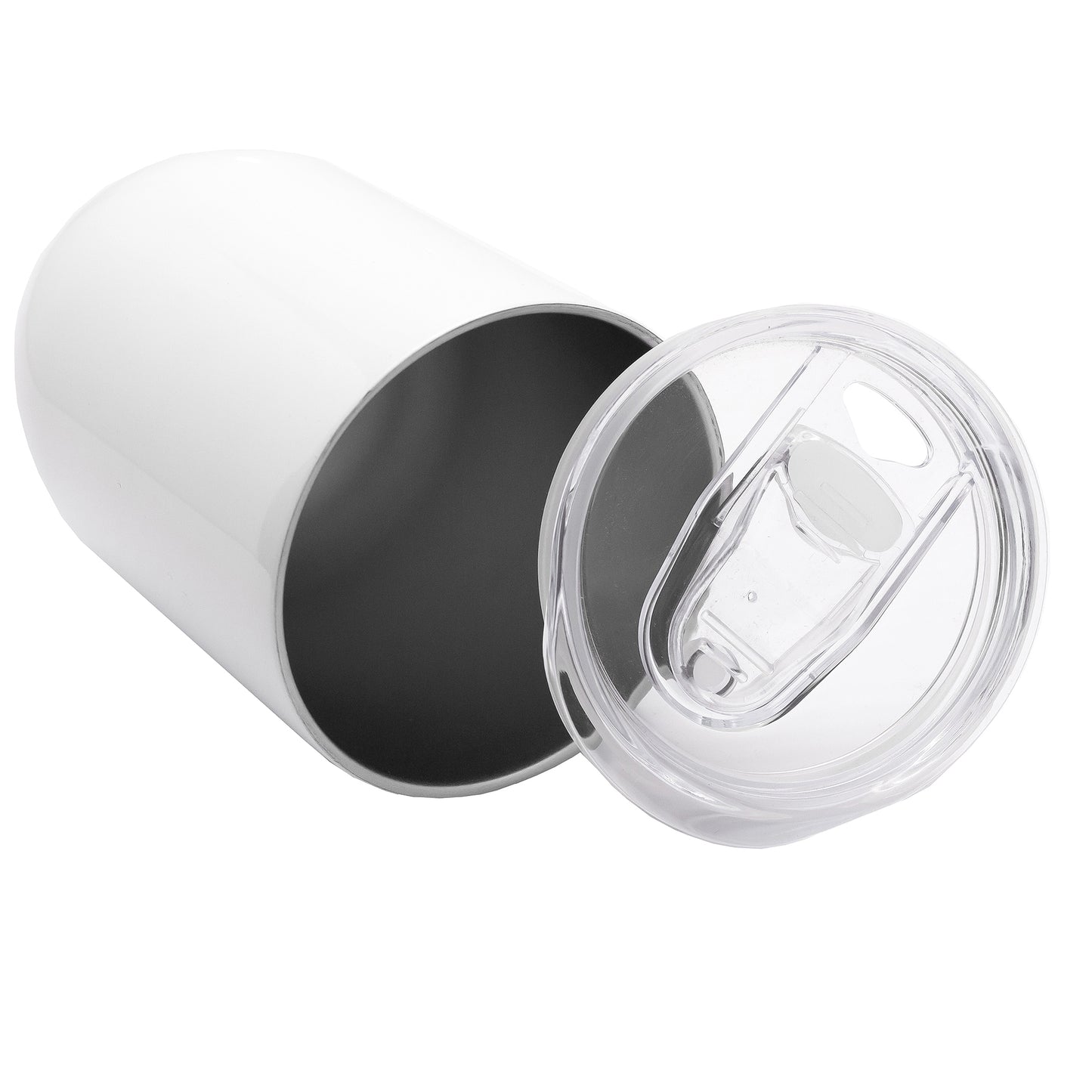 Personalised  Double wall Stainless Steel Gin Tumbler (White)