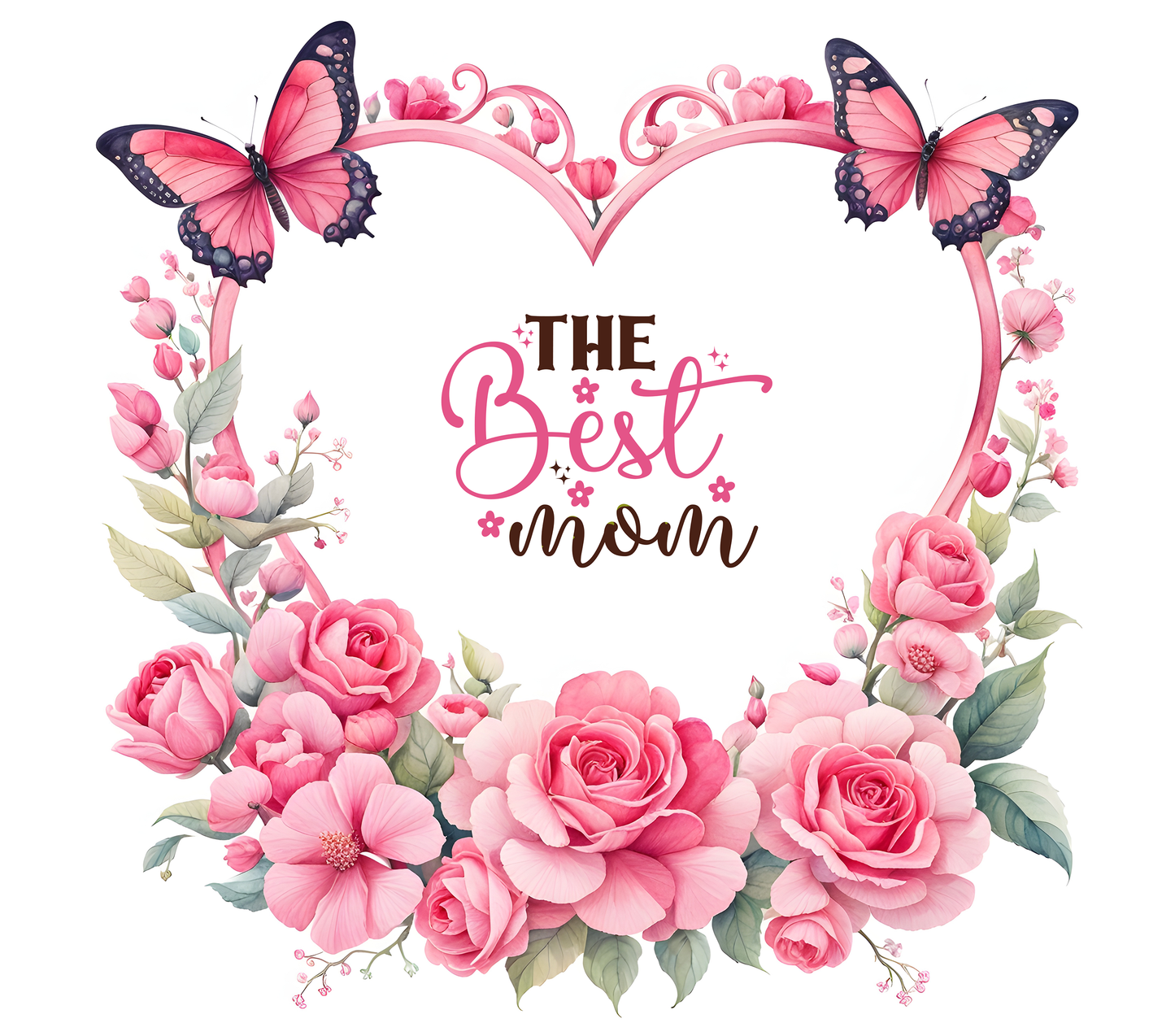 Mom - The Best Mom Design on Tumbler, Can, Flask, or Water bottle