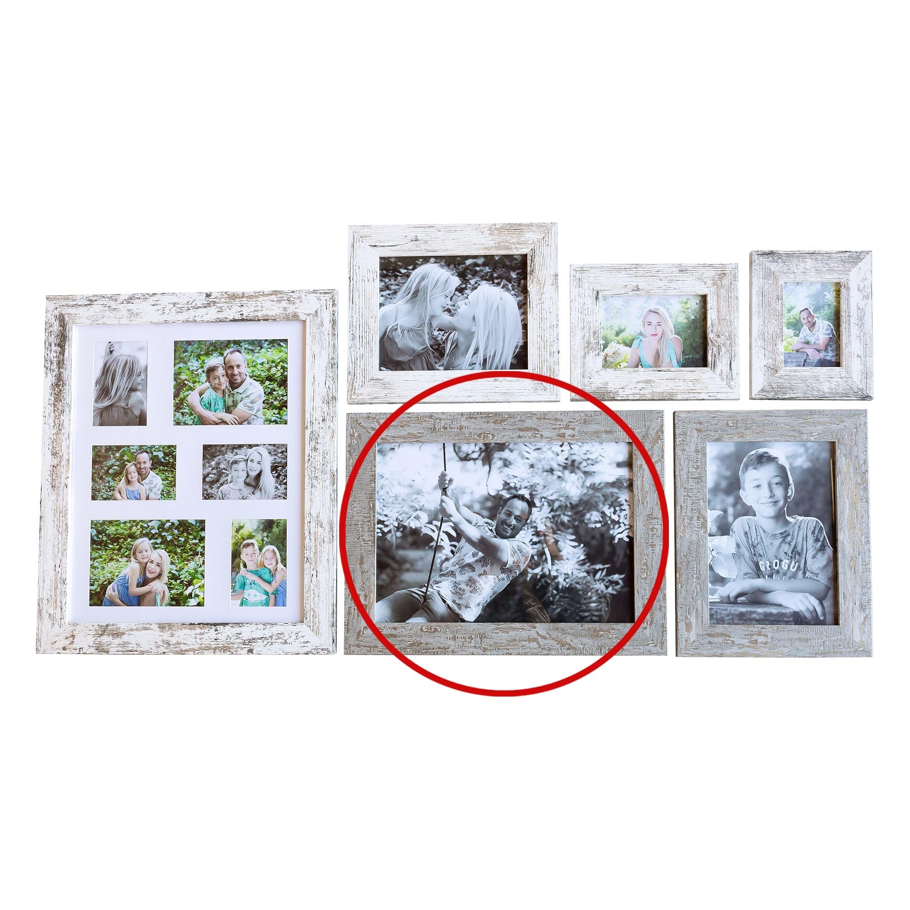 Photo Frame with your picture! - A3 40x30cm- Wood  Stressed