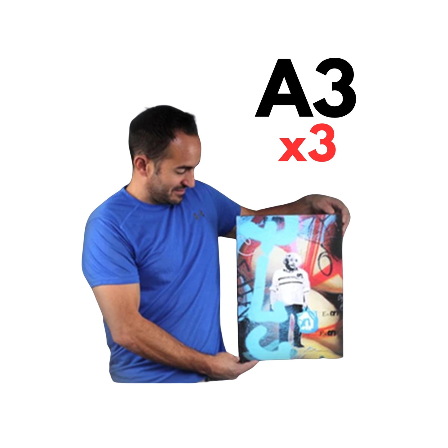 Buy one A3 Canvas, Get two FREE! (Total 3 x A3- double the size of A4!)