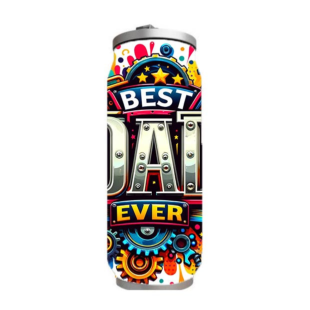 Dad - Best Dad Ever Design on Tumbler, Can, Flask, or Water bottle