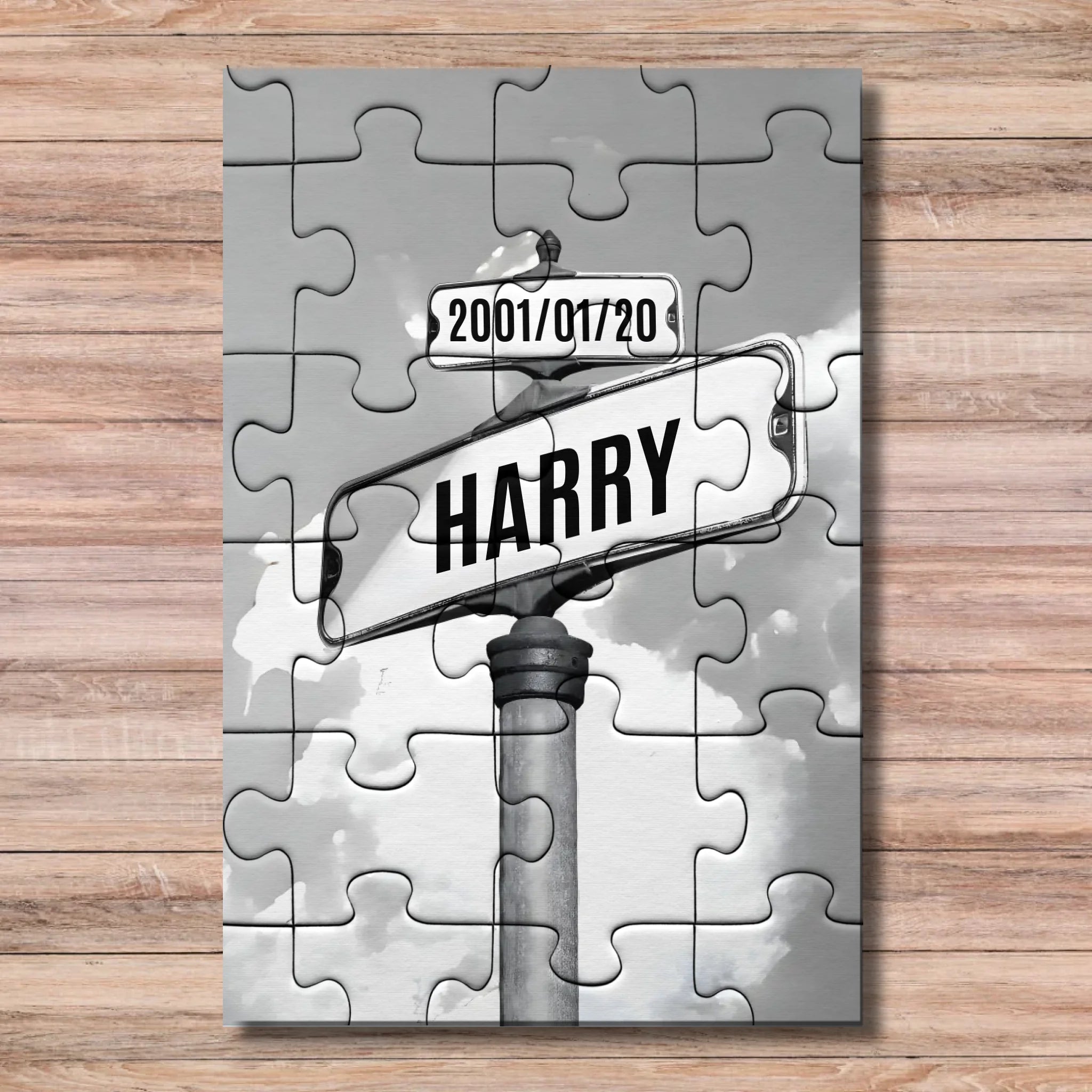 Personalized Street Sign Family/Couple Names Puzzle