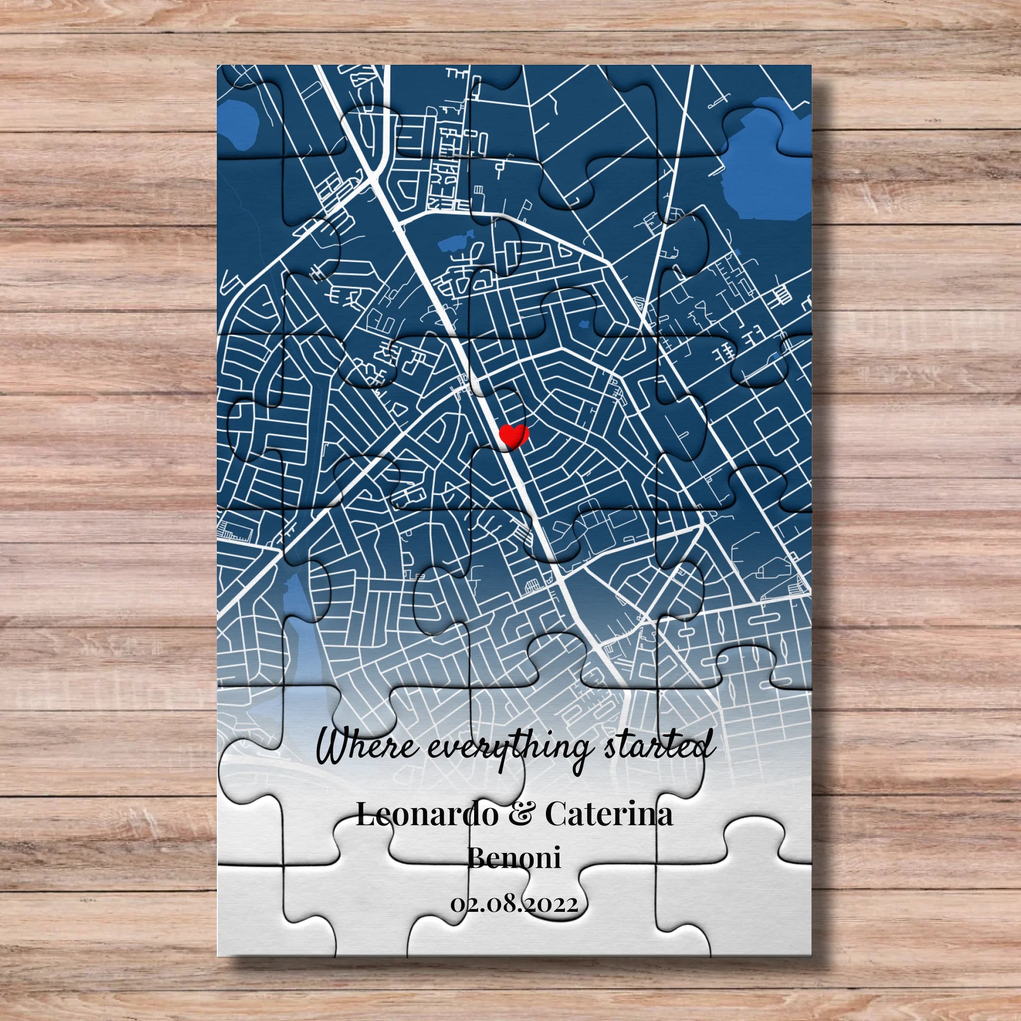 Where Everything Started | Personalized Map Puzzle