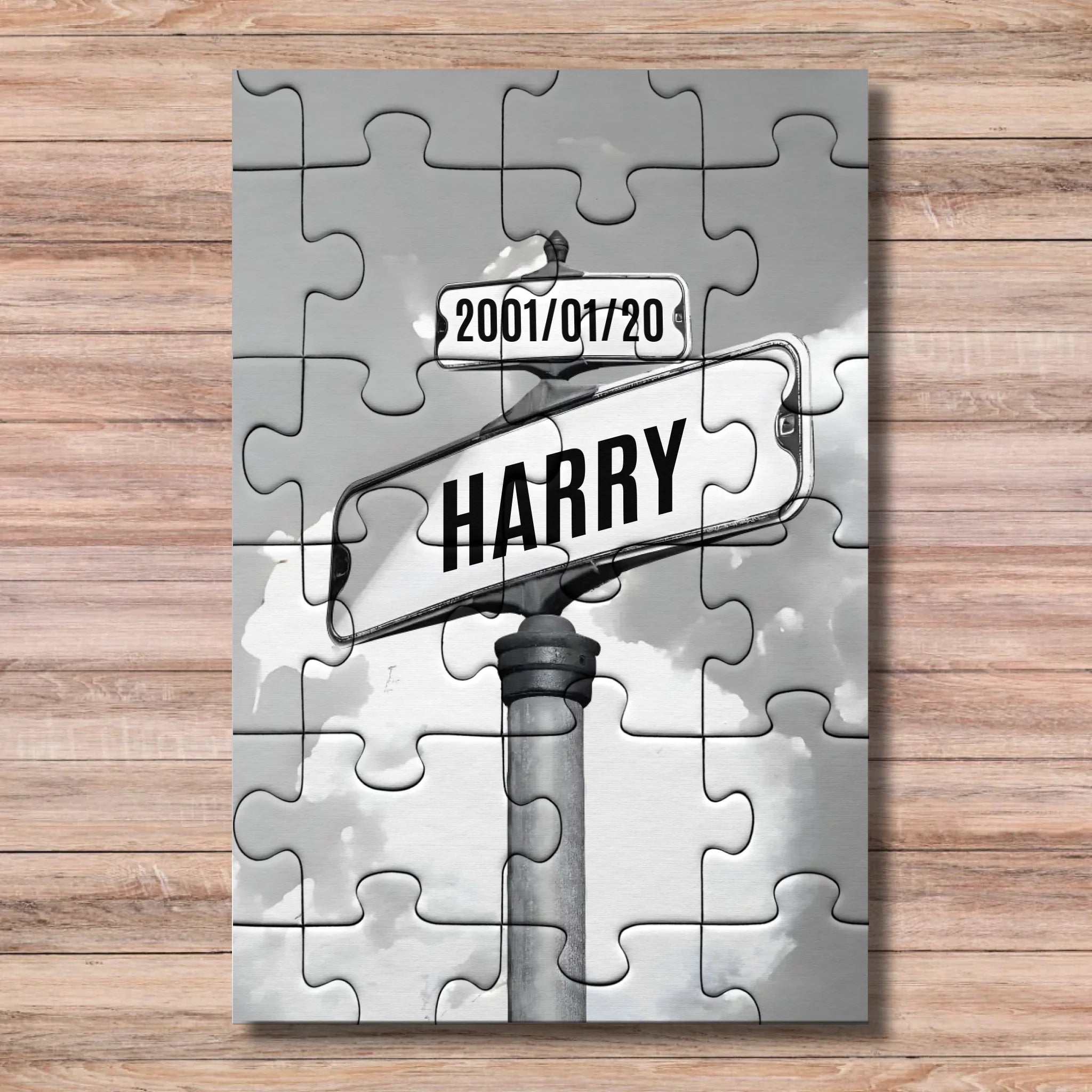 Personalized Street Sign Family/Couple Names Puzzle