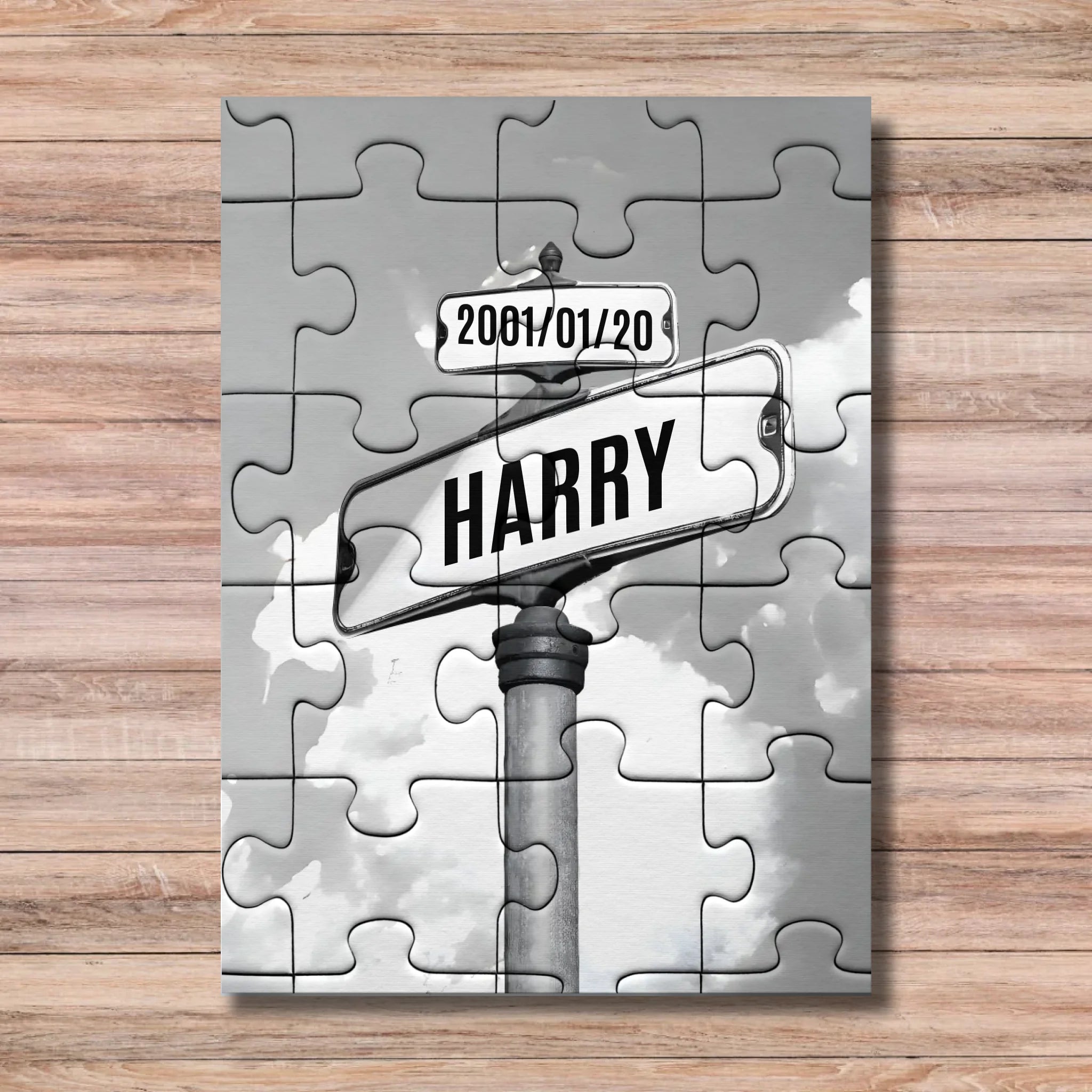 Personalized Street Sign Family/Couple Names Puzzle