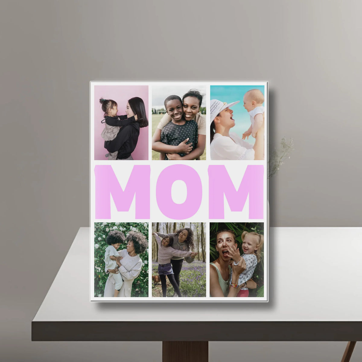 MOM - Acrylic Personalized Photo Blocks Collage UK TIB