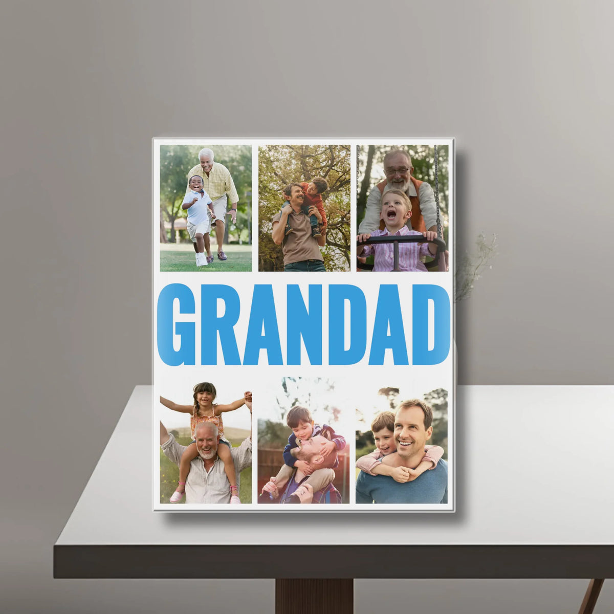 GRANDAD - Acrylic Personalized Photo Blocks Collage UK TIB