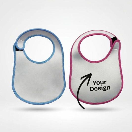 Personalised Neoprene Kids Bib – Pink or Blue