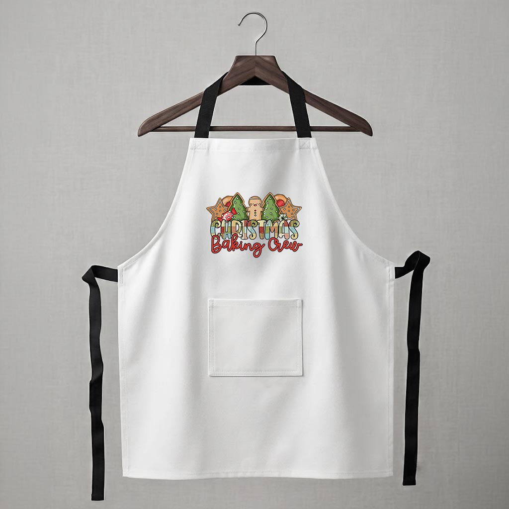 Personalised Apron - Christmas Baking Crew (White)