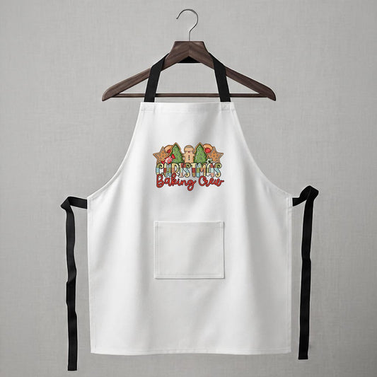 Personalised Apron - Christmas Baking Crew (White)