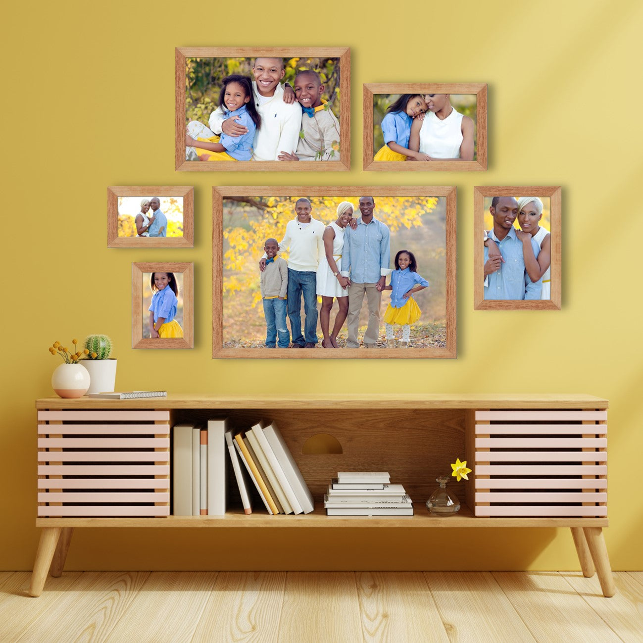 6 Piece Virtual Frame Combo | M62 | (Available in Dark, Medium & Light Wood)