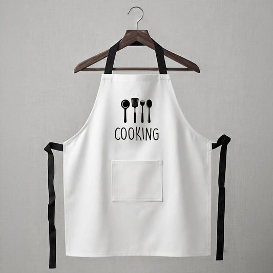 Personalised Apron - Cooking (White)
