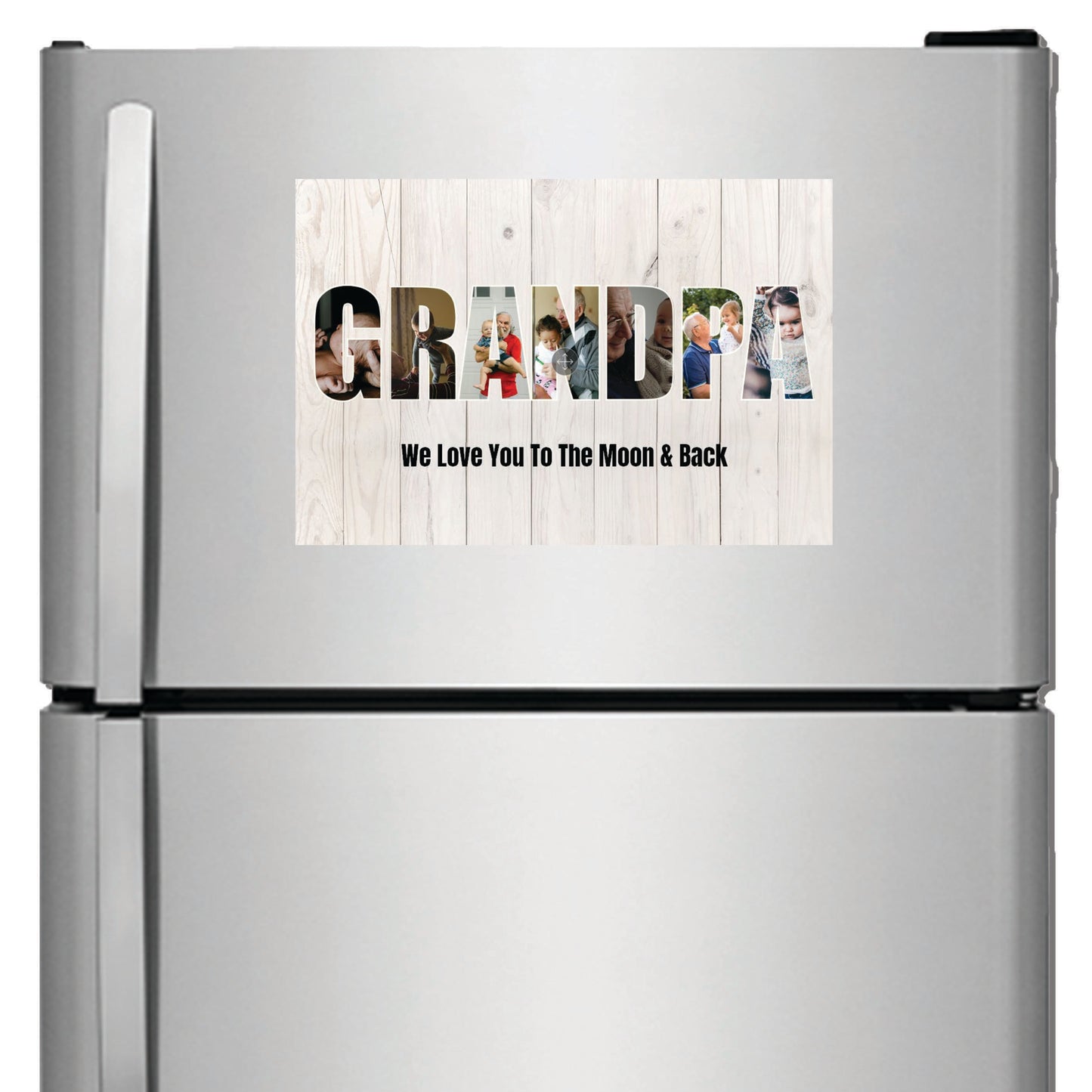 GRANDPA Photo Collage on SQUARE Acrylic, Slate, Mug or Magnet (7 Photos)