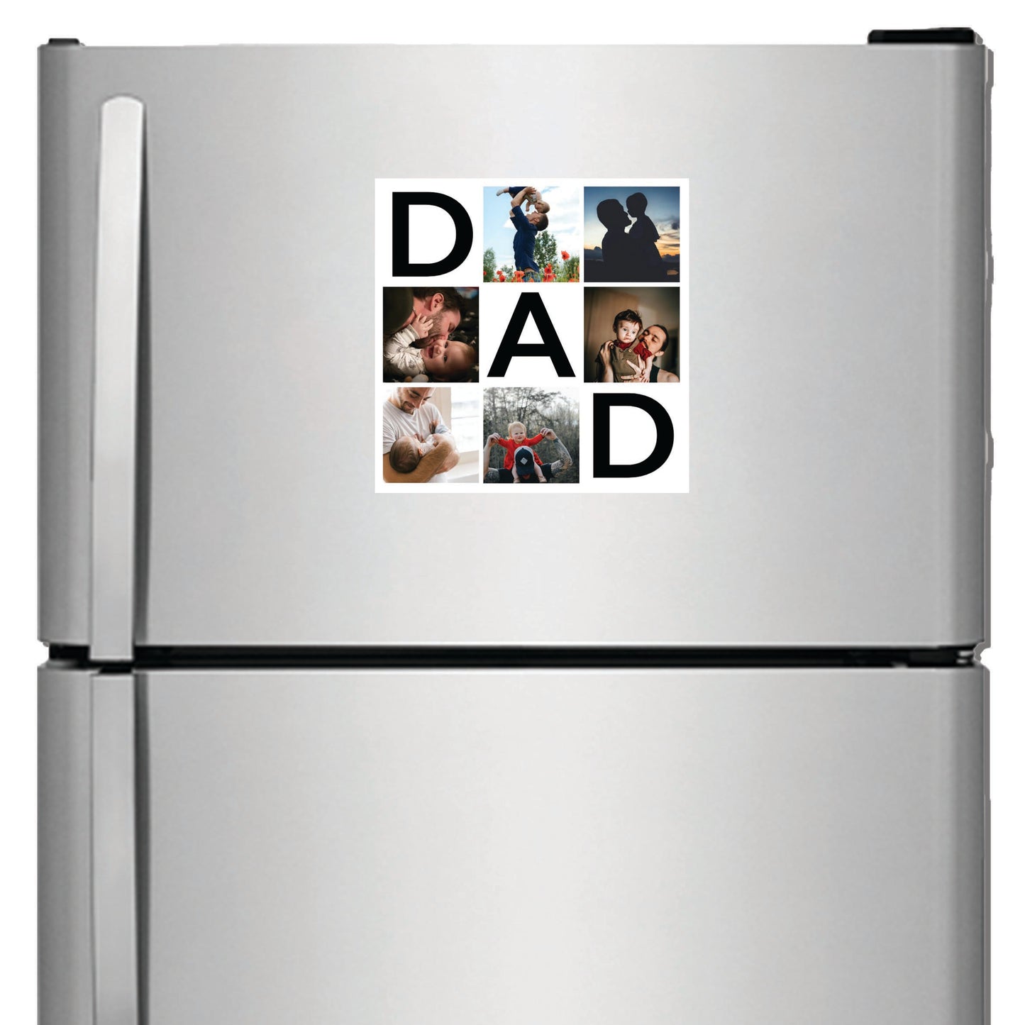 DAD Photo Collage on SQUARE Acrylic, Slate, Mug or Magnet