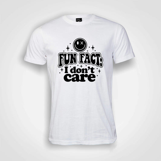 Fun fact I dont care - Men's T-Shirt (round neck)