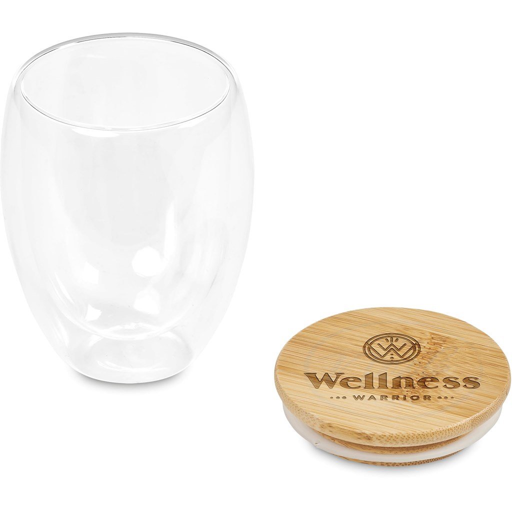 Okiyo Aibo Glass & Bamboo Coffee Set