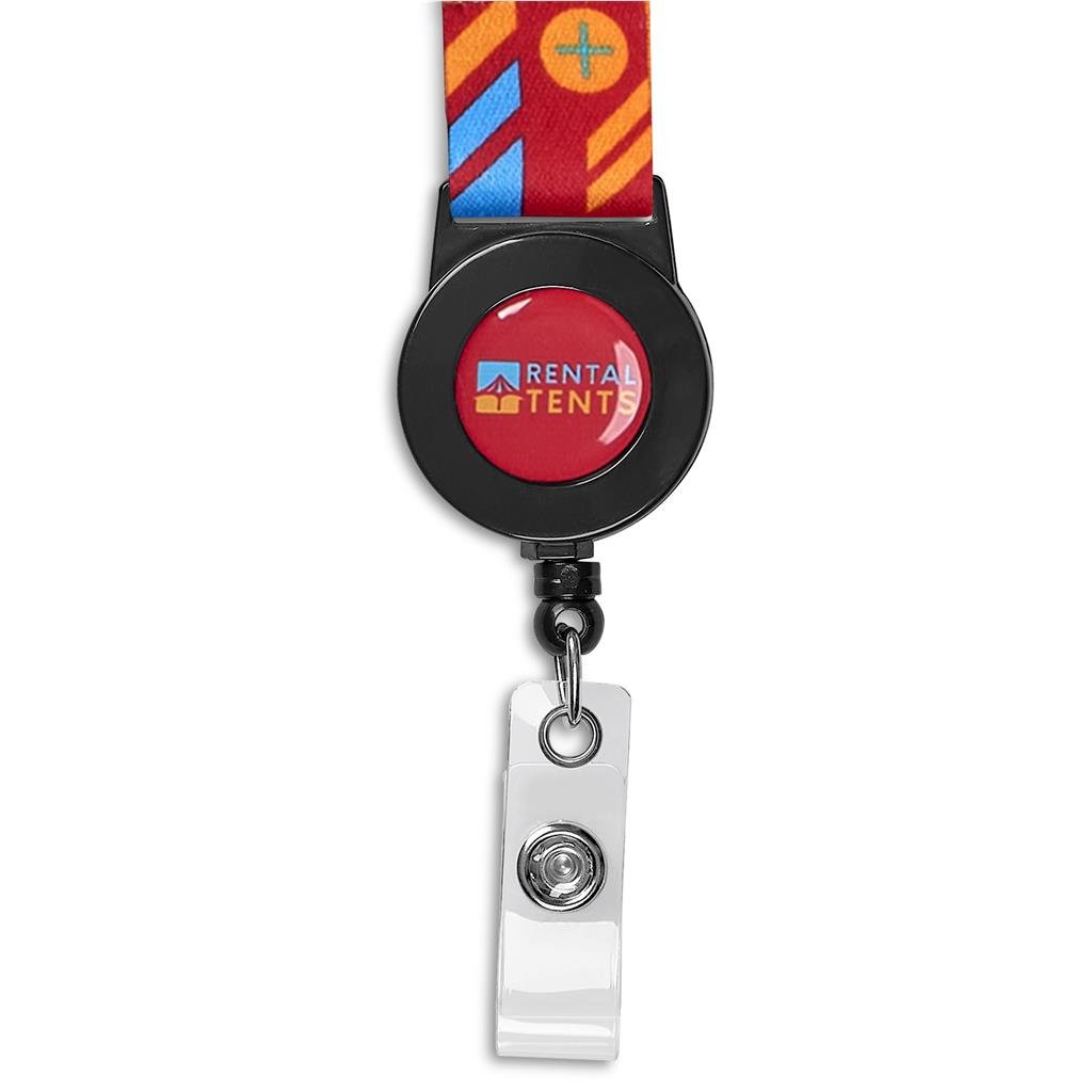 Altitude Badge Reel Single-Sided Satin Lanyard