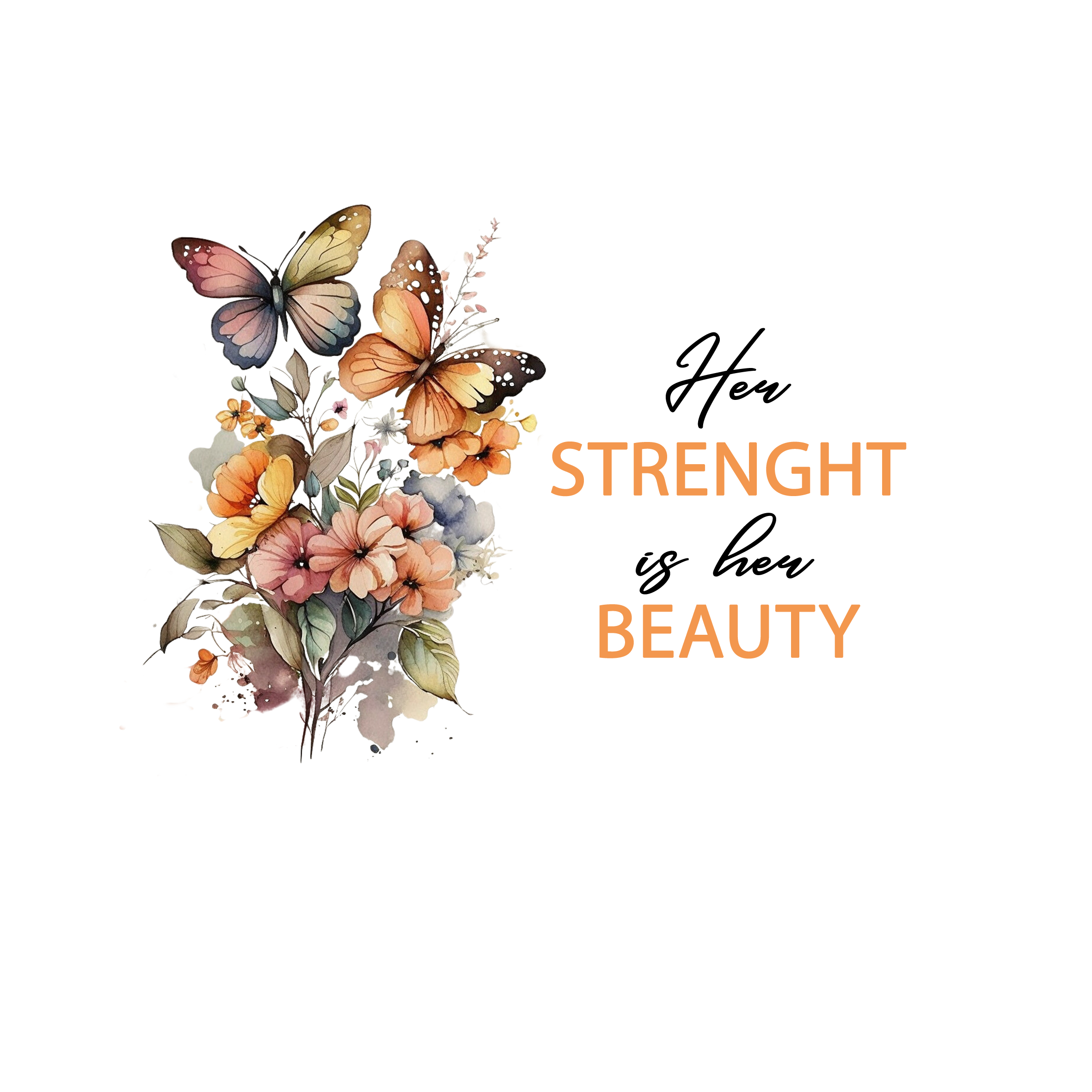 Her Strenght is her beauty - Personalised Glass Cutting Board