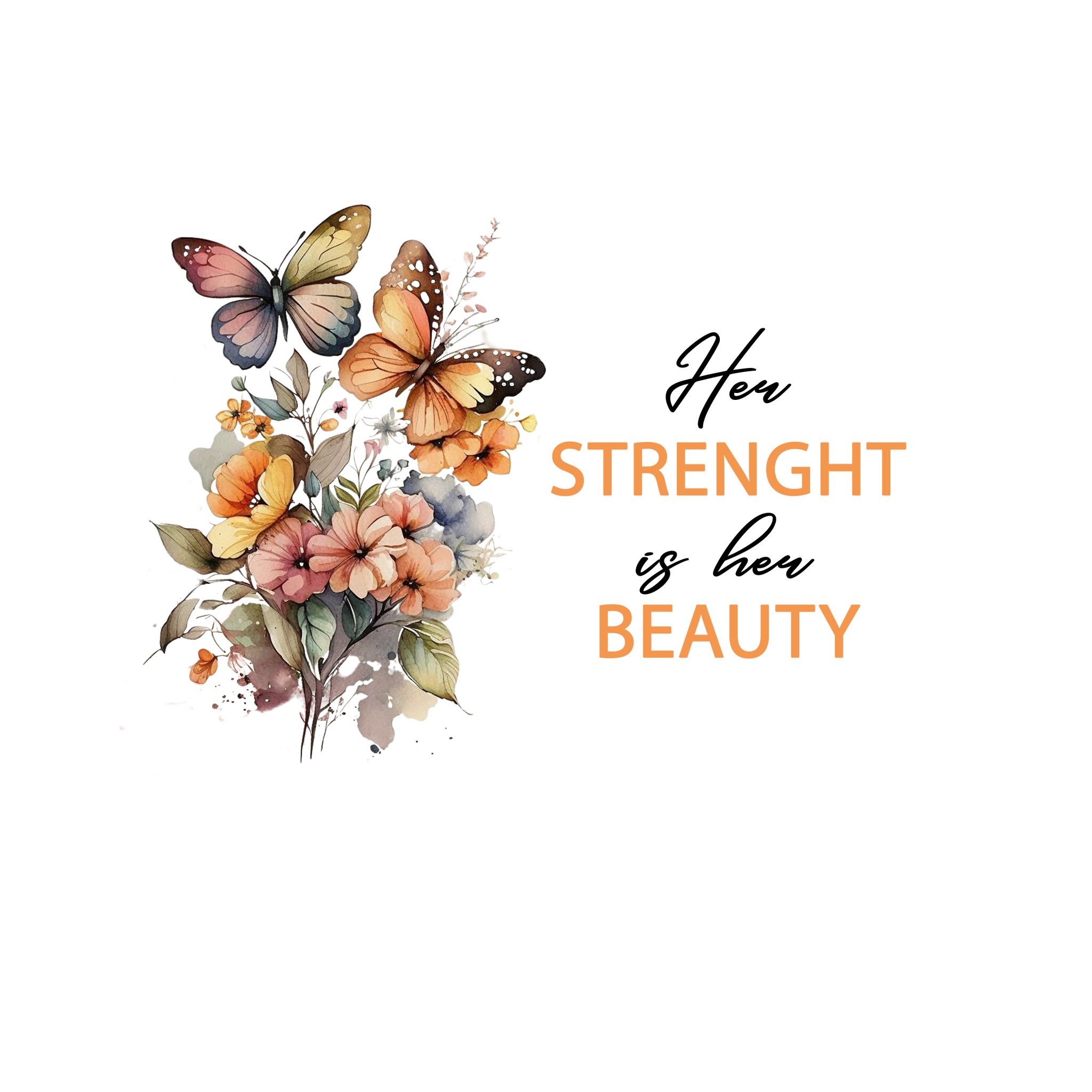 Her Strenght is her beauty - Personalised Glass Cutting Board