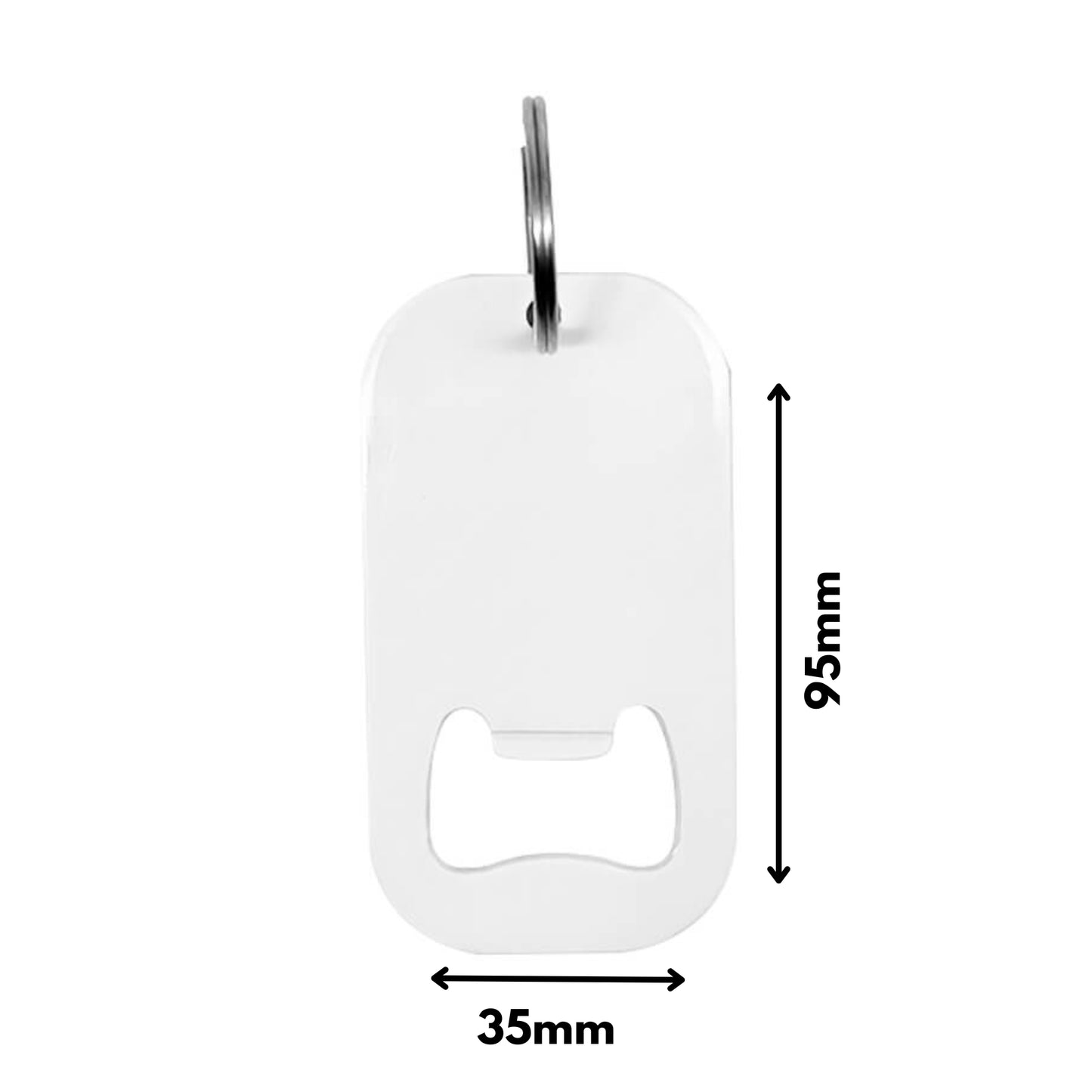 Personalised Tag Bottle Opener with keyring