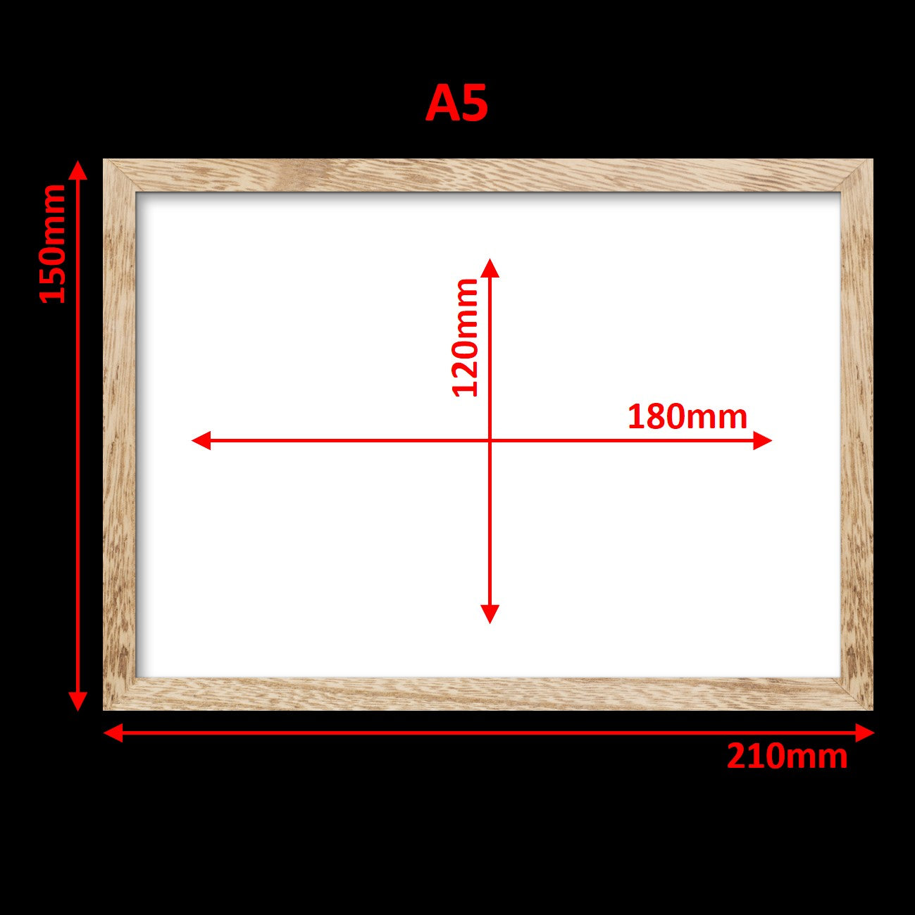 Virtual Frame Combo 9 Pc  | A Sizes | (Available in Dark, Medium & Light Wood)