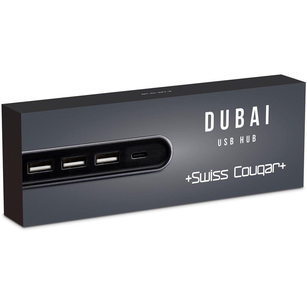 Swiss Cougar Dubai USB Hub - Gun Metal