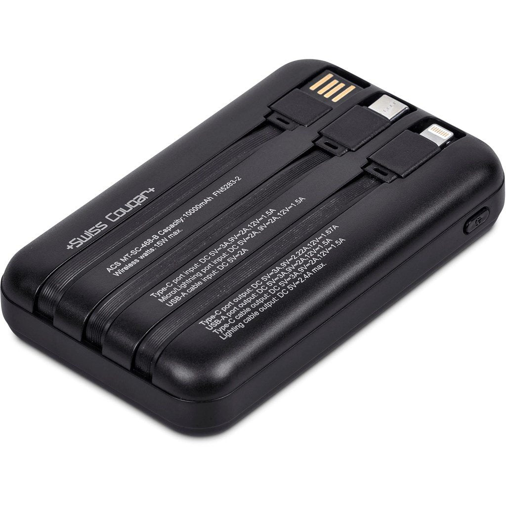 Swiss Cougar Argos Fast Charge 20W Wireless Charging Magnetic Power Bank -10000mAh