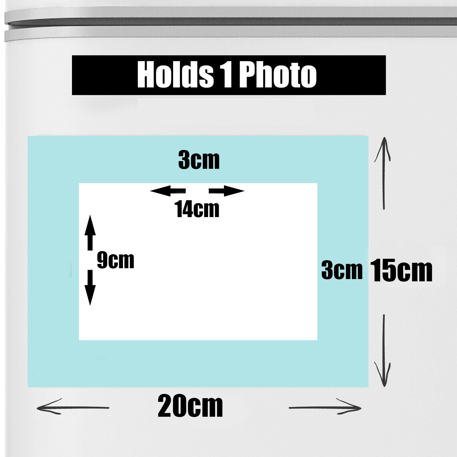 Magnetic Photo Frame for Fridge - Valentine Hearts